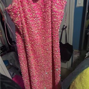 Pink sparkle dress